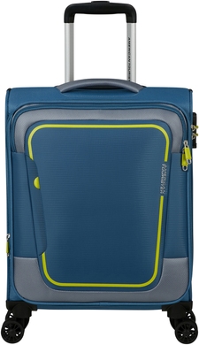 Чемодан American Tourister Pulsonic текстильный на 4-х колесах MD6*001 Coronet Blue (малый)