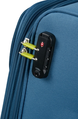 Валіза American Tourister Pulsonic текстильна на 4-х колесах MD6*001 Coronet Blue (мала)