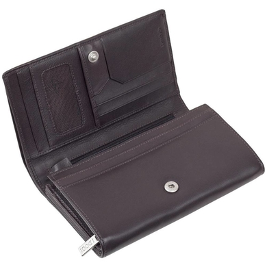 Женский кожаный кошелек на кнопке Tony Perotti Cortina 5032 moro (коричневый)