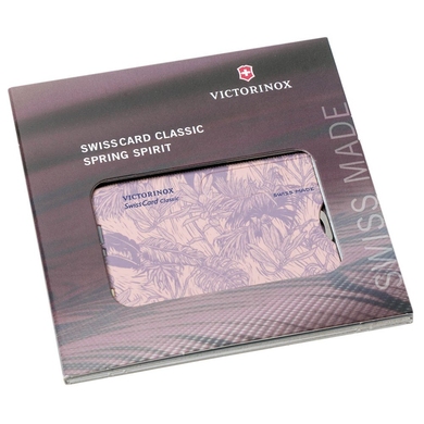 Швейцарська карта Victorinox SwissCard Spring Spirit Special Edition 0.7155 (Рожево-бузковий)