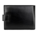 Шкіряне портмоне на кнопці Tergan з гладкої шкіри TG1109 чорного кольору, Чорний