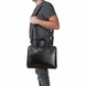 Ділова чоловіча сумка з натуральної шкіри Karya 0649-45 чорна