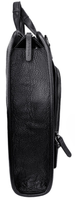 Чоловічий шкіряний портфель Karya 0814-45 чорного кольору