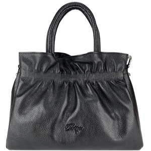 Жіноча сумка Karya з натуральної шкіри 2380-45 чорного кольору, Чорний