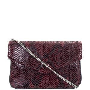 Жіноча сумка з натуральної італійської шкіри Mattioli 094-18C бордовий пітон, Бордо