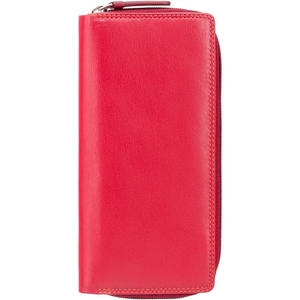 Жіночий гаманець з натуральної шкіри з RFID Visconti Rainbow Honolulu RB55 Red Multi