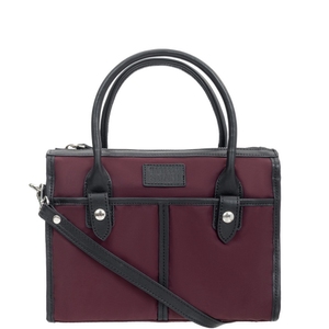 Жіноча текстильна сумка Vanessa Scani з натуральною шкірою V051 бордового кольору, Бордовий