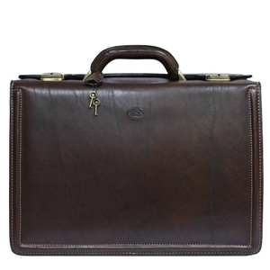 Чоловічий портфель з натуральної шкіри Tony Perotti italico 8022 коричневий
