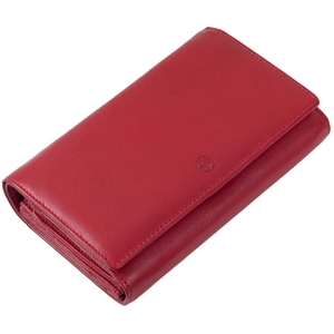 Женский кожаный кошелек на кнопке Tony Perotti Cortina 5032 rosso (красный)