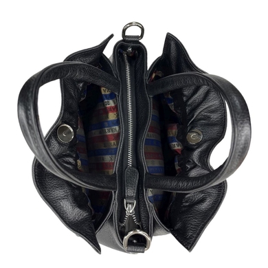 Женская сумка Karya из натуральной кожи 2380-45 черного цвета, Черный