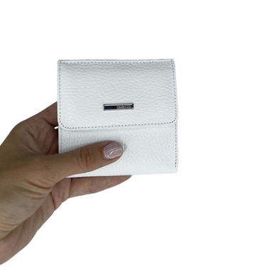 Маленький кошелек из натуральной кожи Karya 1066-09 белого цвета