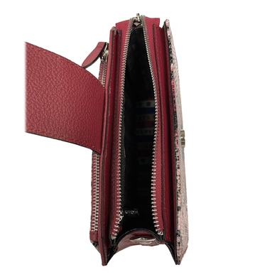 Жіноча сумка Karya з натуральної шкіри 2336-532 червоно-рожево-чорного кольору, Червоно-рожево-чорний