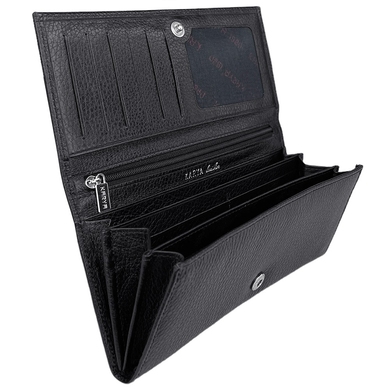 Кожаный кошелек Karya из зернистой кожи KR1127-45 черного цвета