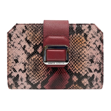 Женская сумка Karya из натуральной кожи 2336-532 красно-розово-черного цвета, Красно-розово-черный