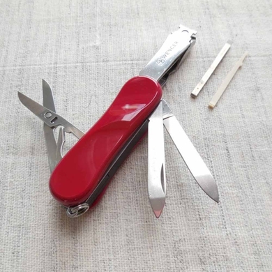 Складаний ніж-брелок Victorinox Nail Clip 580 блістер 0.6463.B1 (Червоний)