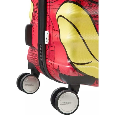 Чемодан American Tourister Wavebreaker Disney из ABS пластика на 4-х колесах 31C*004 Mickey Comics Red (средний)