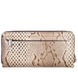 Жіночий гаманець з лакованої шкіри Karya 1119-011 бежево-кавового кольору