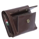 Кожаная кредитница c отделением для купюр с RFID Tony Perotti Nevada 3811 moro (коричневая), Натуральная кожа, Гладкая, Коричневый