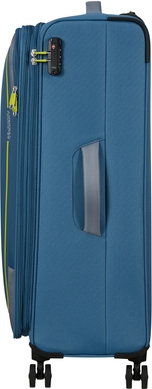 Чемодан American Tourister Pulsonic текстильный на 4-х колесах MD6*003 Coronet Blue (большой)