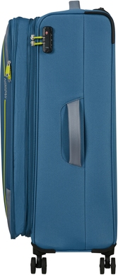 Чемодан American Tourister Pulsonic текстильный на 4-х колесах MD6*003 Coronet Blue (большой)