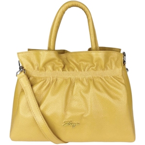 Жіноча сумка Karya з натуральної шкіри 2380-56 жовтого кольору, Жовтий