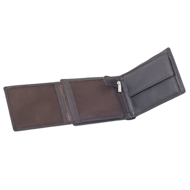Чоловіче портмоне з натуральної шкіри Tony Perotti Cortina 5053 коричневого кольору, Темно-коричневий