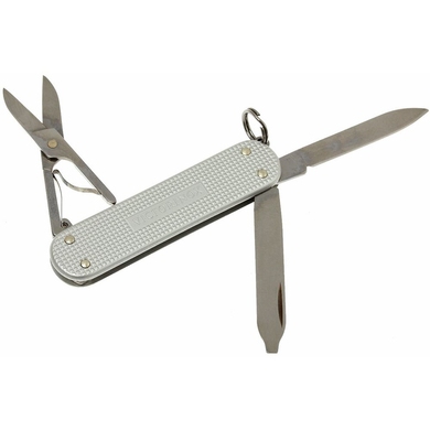 Складной нож-брелок миниатюрный Victorinox Classic ALOX 0.6221.26 (Серебристый)