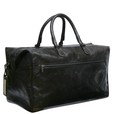Шкіряна дорожня сумка Tony Perotti 8023 Italico чорна, Чорний