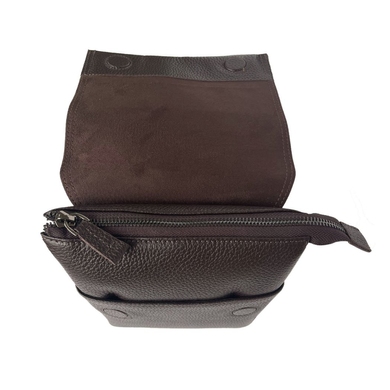 Чоловіча сумка Karya з натуральної шкіри 0785-39 коричневого кольору