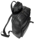 Кожаный мужской рюкзак Tony Bellucci с чехлом от дождя TB5216-1 черного цвета, Черный, Гладкая