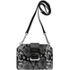 Жіноча сумка Karya з натуральної шкіри 2336-536 чорного з сірим кольору, Чорний з сірим