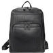 Кожаный мужской рюкзак Tony Bellucci с чехлом от дождя TB5216-1 черного цвета, Черный, Гладкая