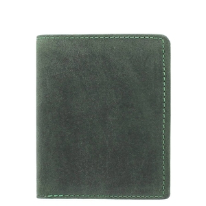 Портмоне з натуральної шкіри з RFID Visconti Hunter Arrow 705 Oil Green, Oil Green (Темно-зелений)