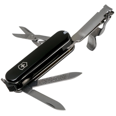 Складной нож-брелок Victorinox Nail Clip 580 без упаковки 0.6463.3L19 (Черный)