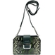 Жіноча сумка Karya з натуральної шкіри 2336-539 зеленого з чорним кольору, Зелений з чорним