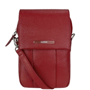 Женская вертикальная сумка Karya из натуральной кожи KR2385-46 красная, Красный