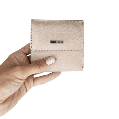 Маленький гаманець з натуральної шкіри Karya 1066-027 пудрового кольору