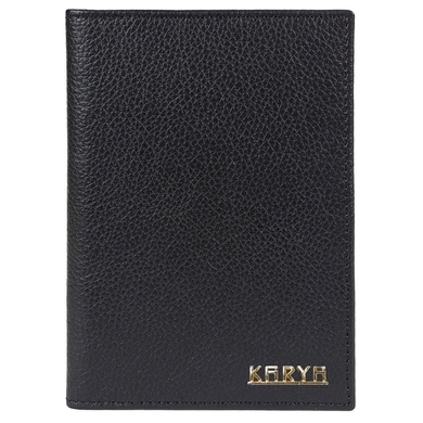 Обложка на паспорт из натуральной кожи Karya 094-45/2 черная