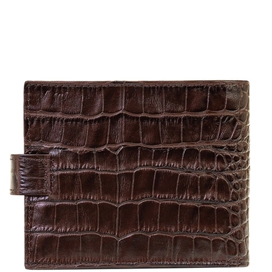 Чоловіче портмоне Karya з натуральної шкіри 0450-57 темно-коричневого кольору, Темно-коричневий