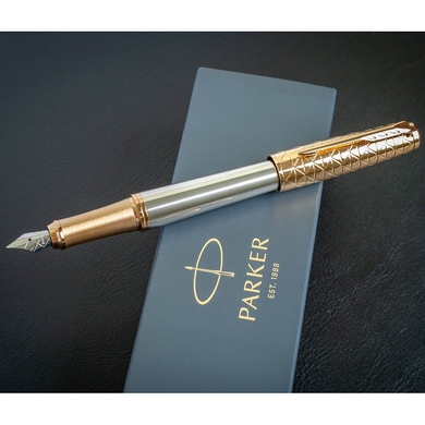 Перьевая ручка Parker Urban 17 Premium Aureate Powder GT FP F 32 311 Золотой/Серебристый