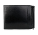 Шкіряний затискач для грошей Tergan з кишенями для карт TG1399 чорного кольору, Чорний