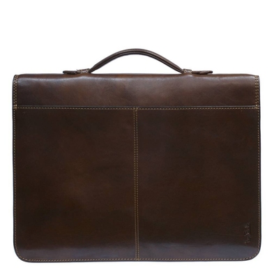 Чоловічий портфель з натуральної шкіри Tony Perotti italico 8091 коричневий