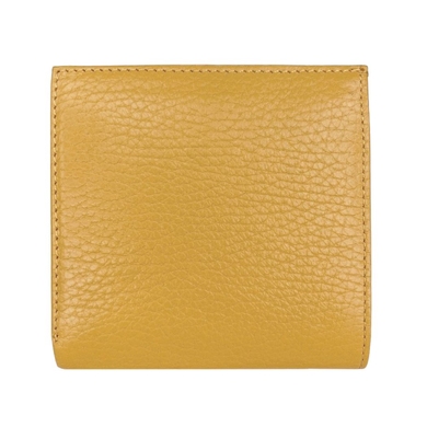Маленький гаманець з натуральної шкіри Karya 1066-56 жовтого кольору