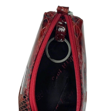 Ключниця з натуральної шкіри Karya 436-516-1 червоний з чорним