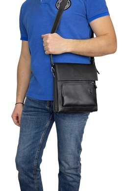Чоловіча сумка Karya під клапаном KR0274-554 чорного кольору