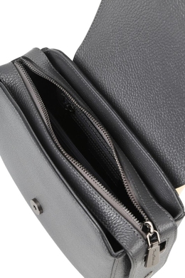 Шкіряна сумка Tony Bellucci з широким ременем TB0480-1032 сірого кольору, Сірий