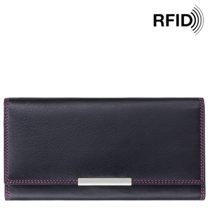 Жіночий гаманець з натуральної шкіри Visconti Rio Paloma R11 Black Berry