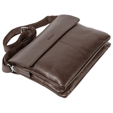 Кожаная мужская сумка Karya 0839-39 коричневая