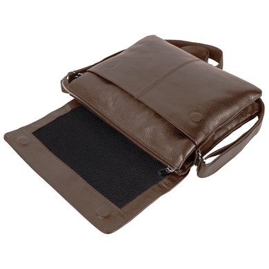 Кожаная мужская сумка Karya 0839-39 коричневая