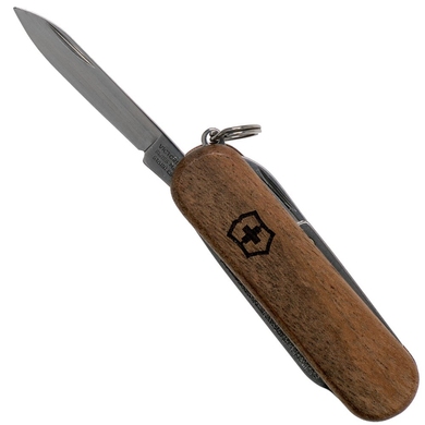 Складной нож-брелок миниатюрный Victorinox Classic SD WOOD 0.6221.63 (Коричневый)